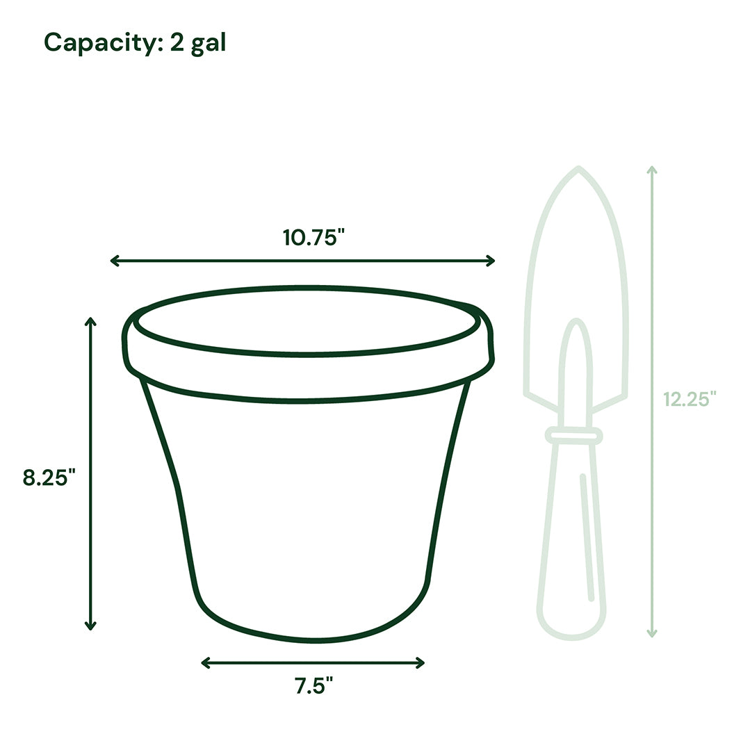 Bloem Terra Planter in Black - Image 7