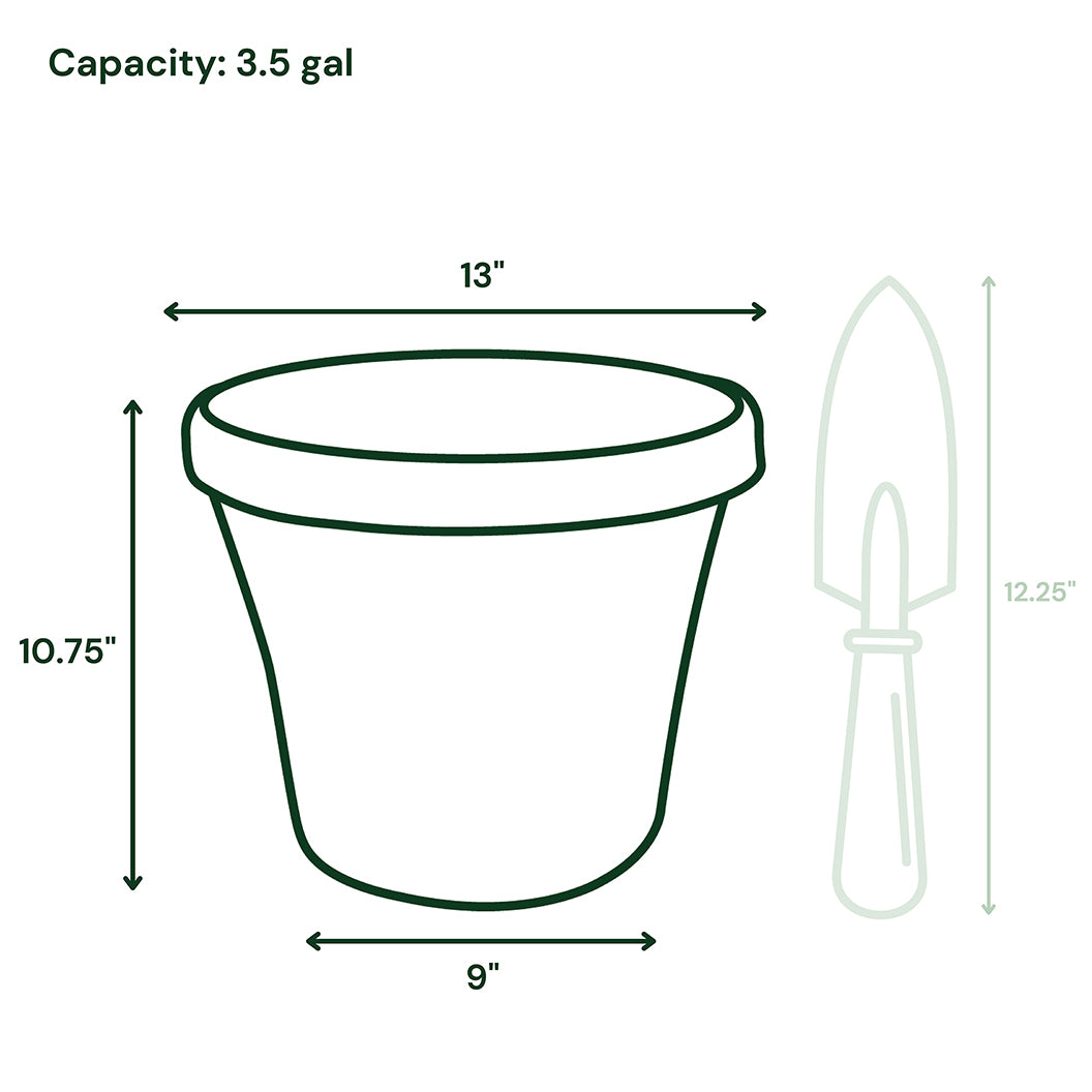 Bloem Terra Planter in Black - Image 8